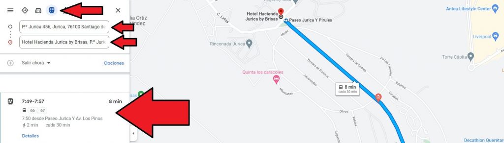 Cómo llegar en bus a un motel